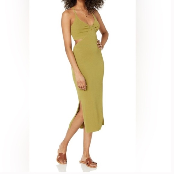 The Drop Dresses & Skirts - NWT the drop ZURI twist dress Olive color medium
